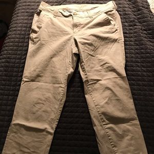 Khaki ankle pants